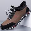 2024 Autumn New Men's Daily Casual Leather Shoes Men's Lazy Foot Shoes Youth Tide Shoes 5527