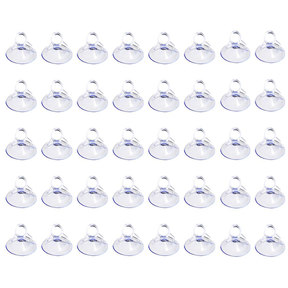 12-40PCS Car Glass Windshield Sunshade Suction Cups Vehicle Sun Visor Suction PVC Cup with Pull Ring for Kitchen Bathroom WindowWindshield Sunshades