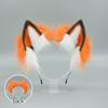 Faux Animal Ears Plush Headband Cosplay Party Halloween Handmade Plush Fabric Hair Hoop Elastic Frame Faux Fox Ears Headband