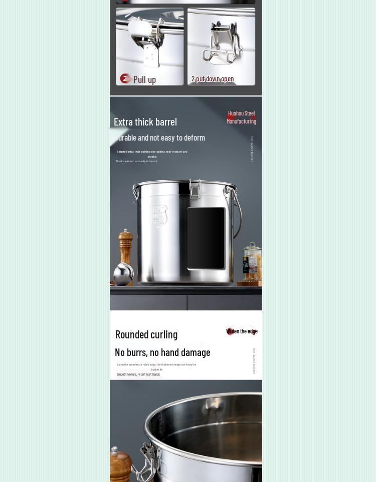 Extra Thick Stainless Steel Multi-Purpose Bucket with Faucet and Buckle