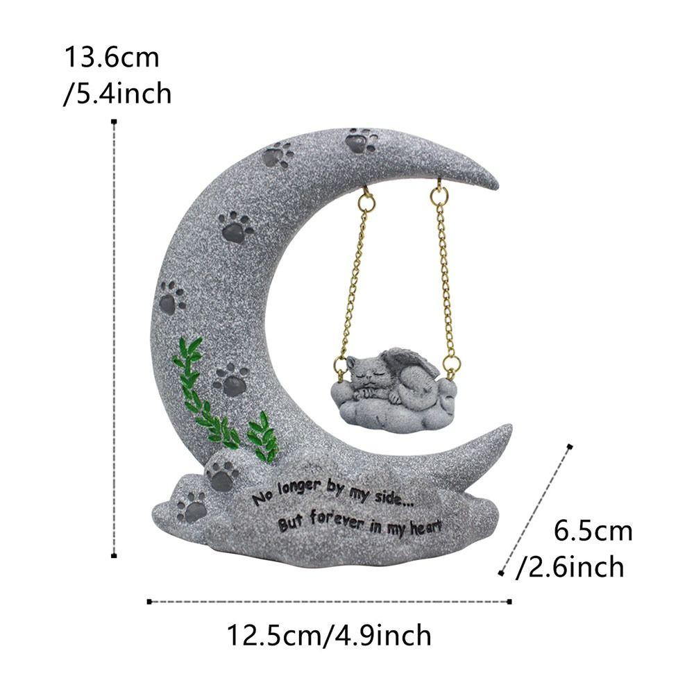 Resin Pet Memorial Stone Cat Passing Away Bereavement Gifts Cat Memorial Gifts Garden