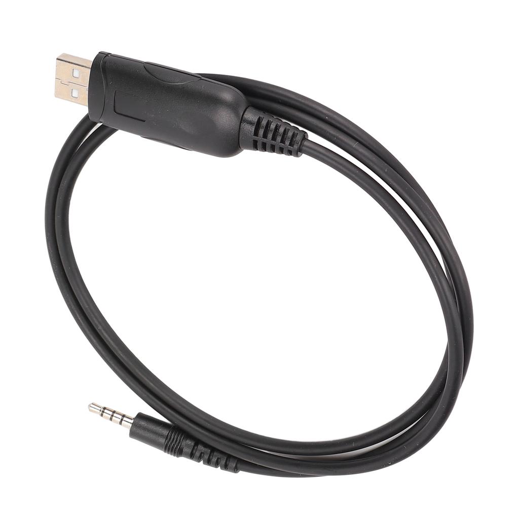 Programming Cable 3.5mm 0.14in Stable USB Write Frequency Cable for EVX‑216 EVX‑530 EVX‑531 EVX‑534 EVX‑539 CT‑106