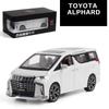 1:24 масштаба Toyota Alphard MPV, модель автомобиля, литой автомобиль из сплава, модель игрушечного автомобиля, откатная детская игрушка, коллекционные предметы, масштабная модель автомобиля