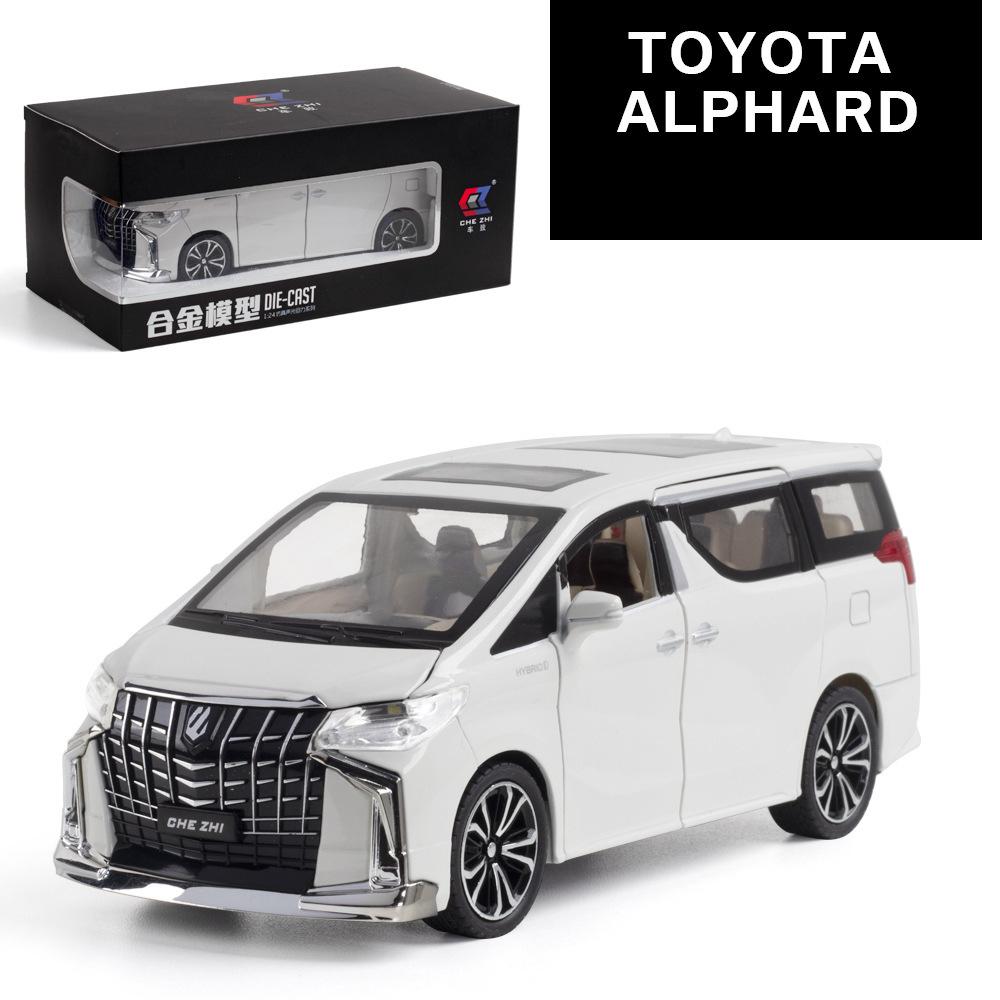 1:24 масштаба Toyota Alphard MPV, модель автомобиля, литой автомобиль из сплава, модель игрушечного автомобиля, откатная детская игрушка, коллекционные предметы, масштабная модель автомобиля