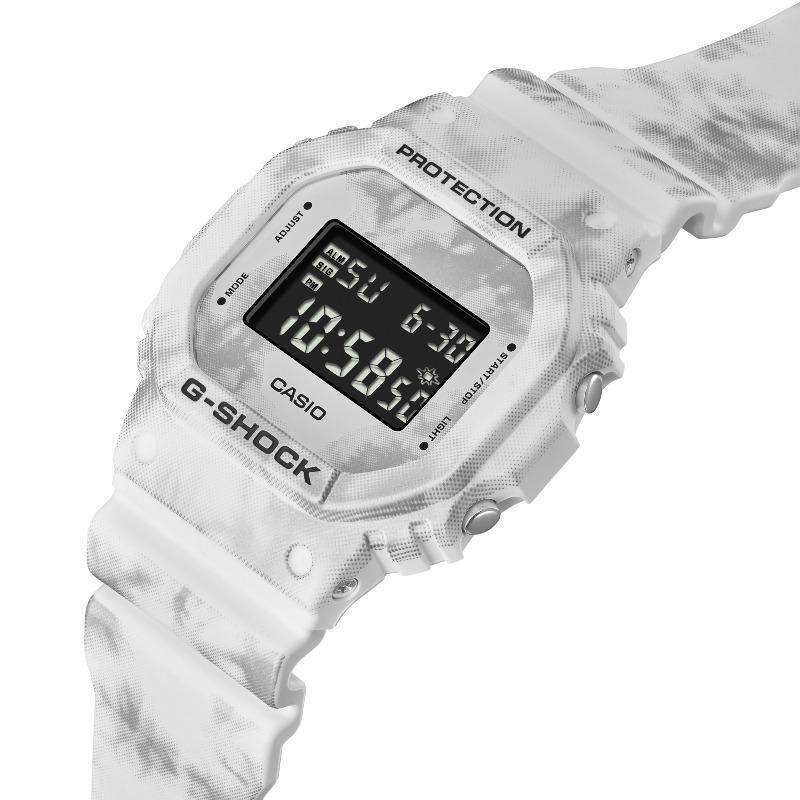 Casio Мужские кварцевые часы с resin-корпусом, водозащитой 200 м, ударопрочностью, будильником DW-5600GC-7