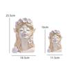 Nordic Resin Vase Flower Fairy Angel Human Head Abstract Half Body  Arrangement Human Face Modern Home Interior Decoration
