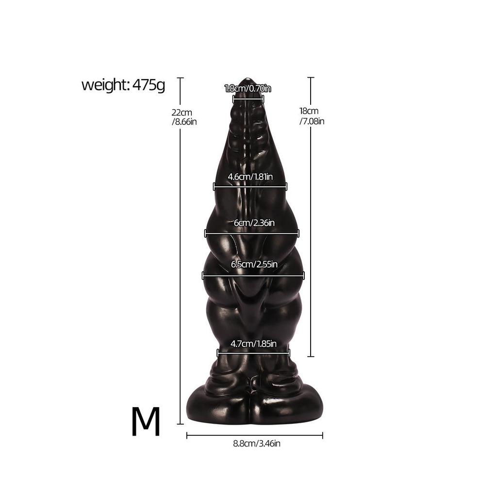Анальная пробка «Рог инопланетного носорога» - Толстая, большая пробка для ануса для мужчин и женщин, Эротическая игрушка и мастурбатор