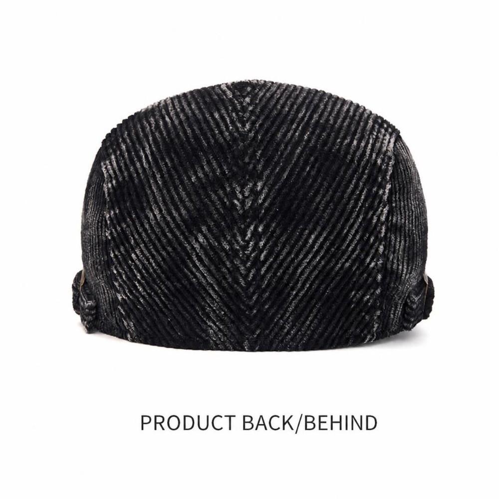 Adjustable Corduroy Flat Cap British Style Driving Cap Vintage Gatsby Beret Cap Driving Use