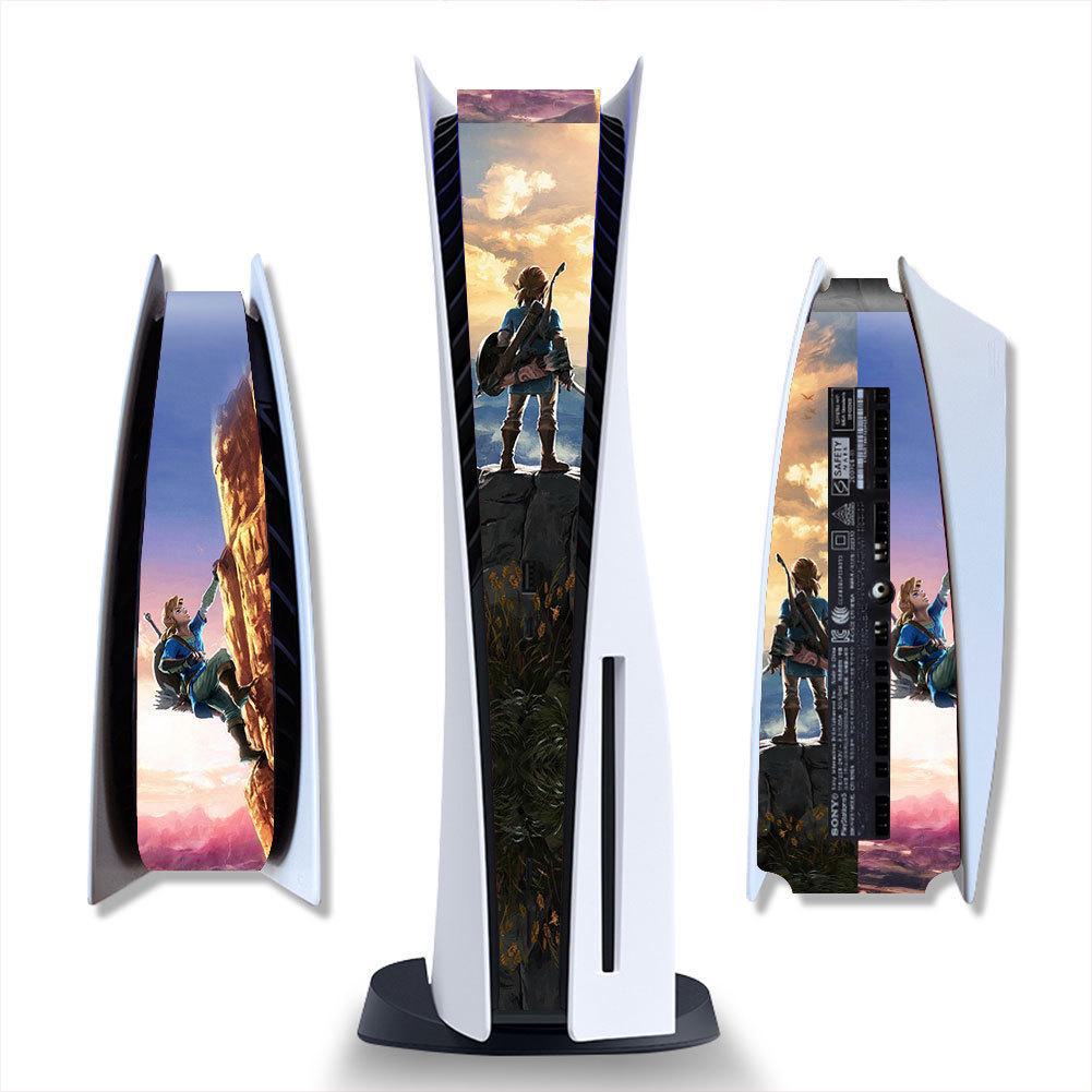 PS5 Matte Black Cartoon Protective Side Sticker