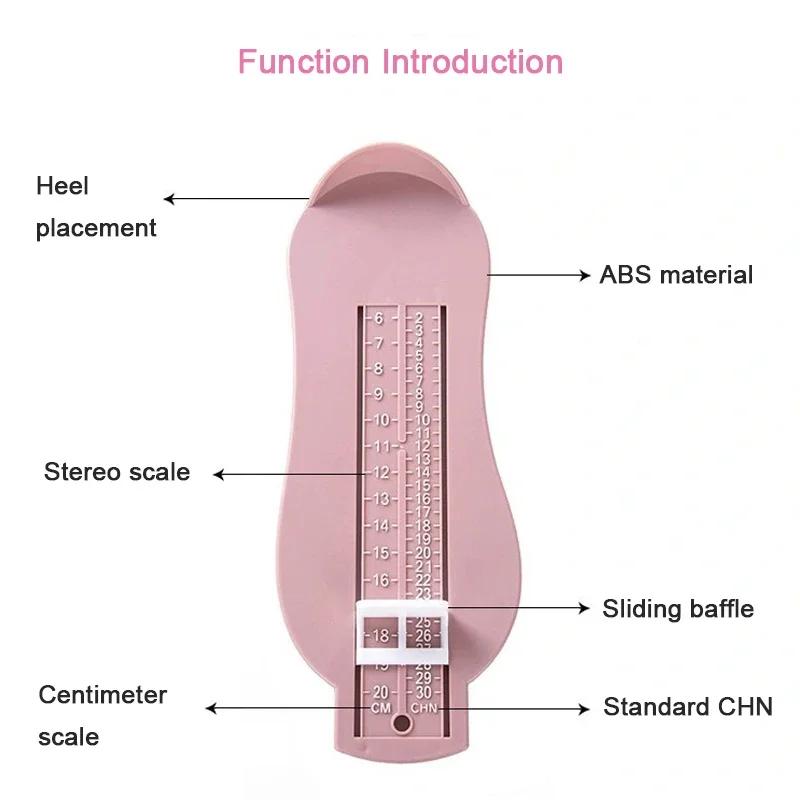 1/2/4pcs Baby Foot Length Measure Gauge Kids Toddler Shoe Size Boy Girl Measuring Ruler Fittings Children'S Foot Measuring Ruler