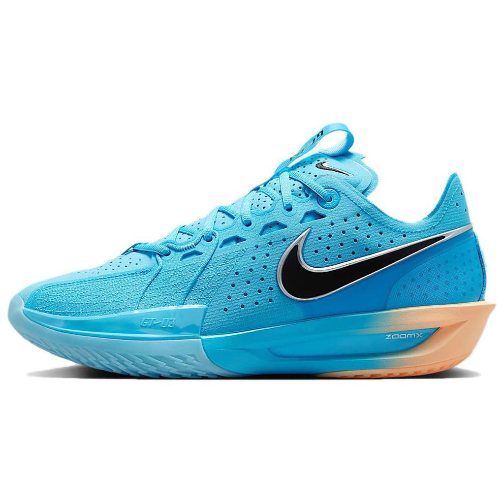 Nike Мужские кроссовки Air Zoom GT Cut 3 EP Blue Fury, черные, с мандариновым оттенком DV2918-404