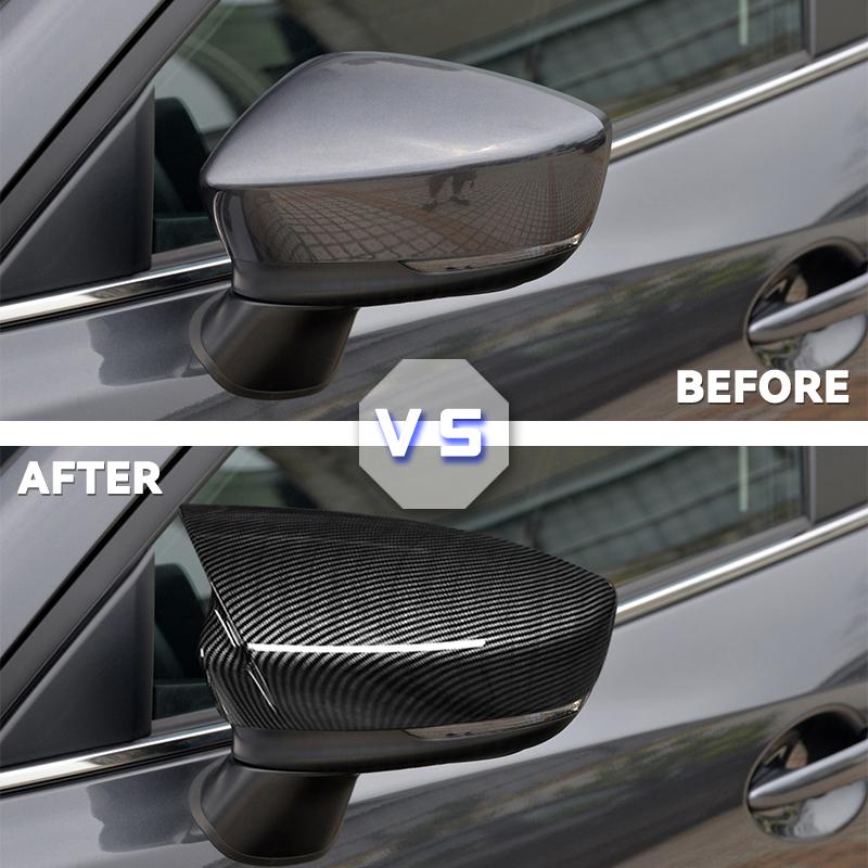 Для Mazda 3 Axela 2014 2015 2016 2017 2018 2019 автомобильный стайлинг 1 пара крышка зеркала заднего вида крышка корпуса зеркала крышка заднего вида