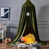 Nordic Style Ceiling Bed Canopy Baby Crib Breathable Mosquito Net Windproof Curtain Nursery Room Decor
