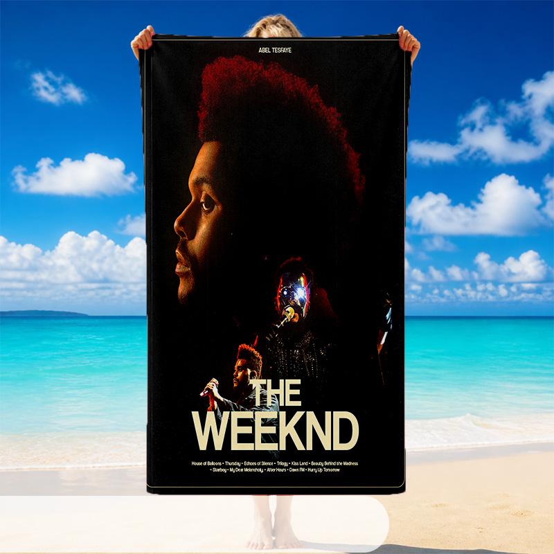 Пляжное полотенце The Weeknd, Мягкое большое впитывающее полотенце для пляжа, бассейна, путешествий, отпуска