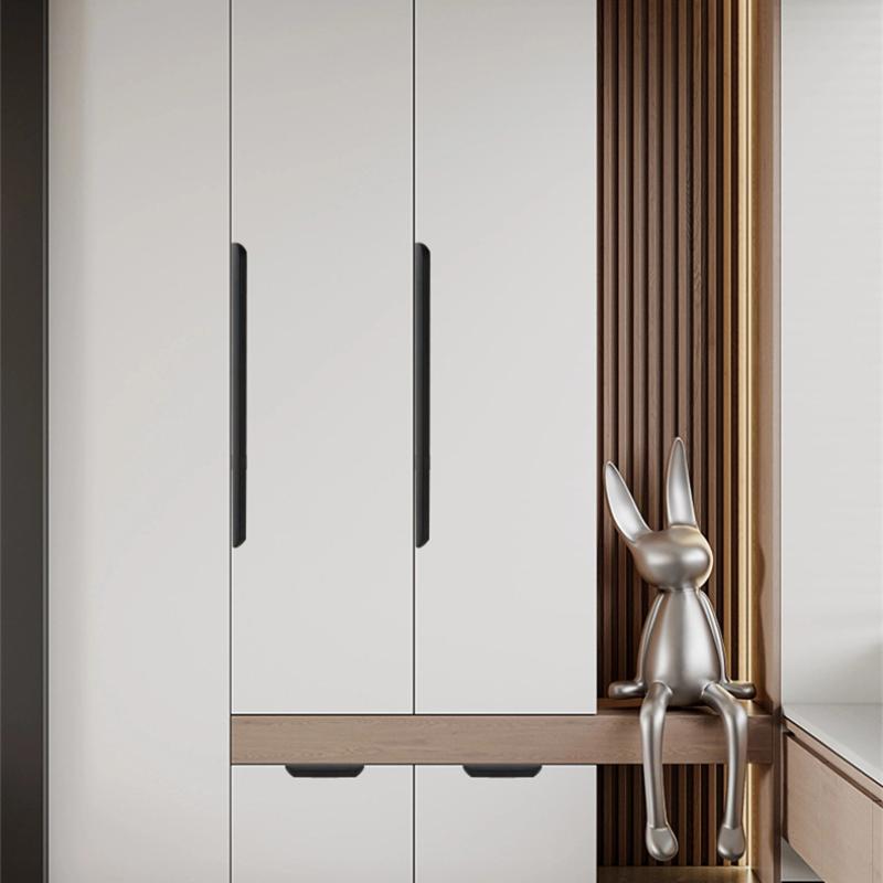 Металлические скрытые ручки для ящиков, современная мебельная фурнитура для шкафов и ящиков, 8 см - 50 см