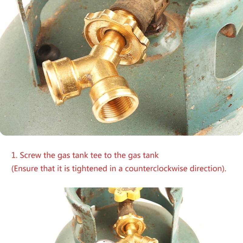 Brass Pressure Reducing Device Durable Brass Pressure Relief Device Long lasting Brass Pressure Adjuster for Gas Tank