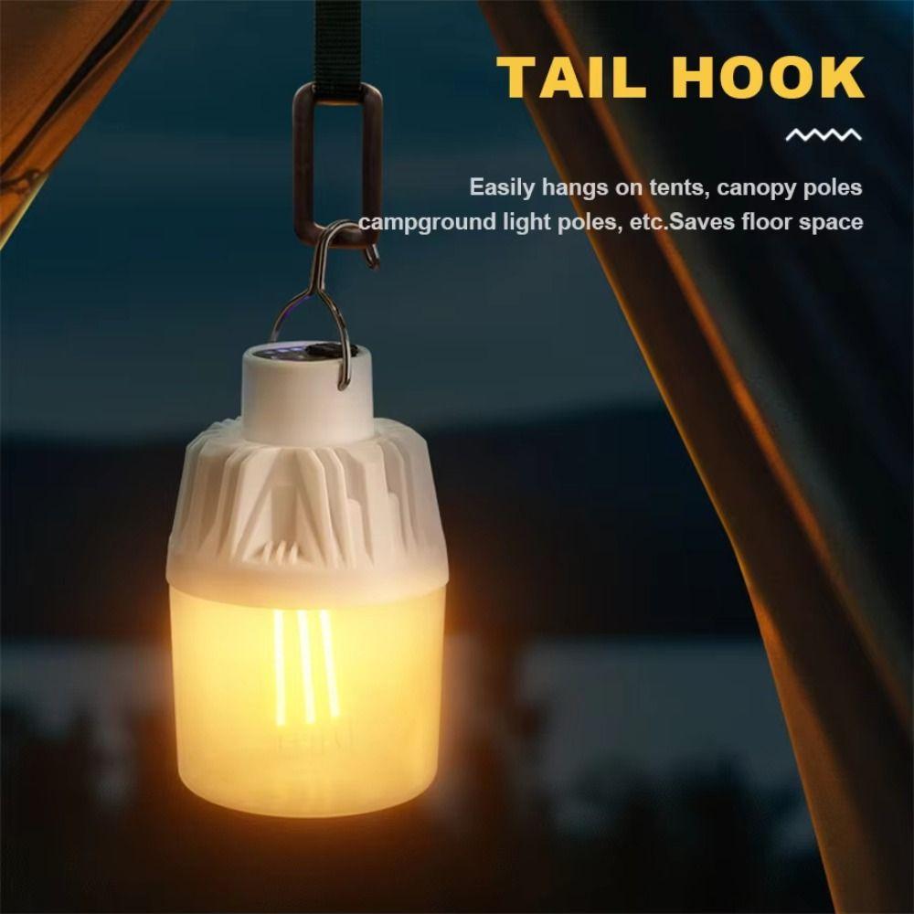 Rechargeable Camping Light Dual Color Emergency Light Long Lasting Solar Light Emergency Backup