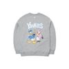 MLB X Disney MLB X Disney Совместная коллекция Свитшоты Унисекс Серый Круглый вырез Средняя плотность 3AMTD1114-50MGS