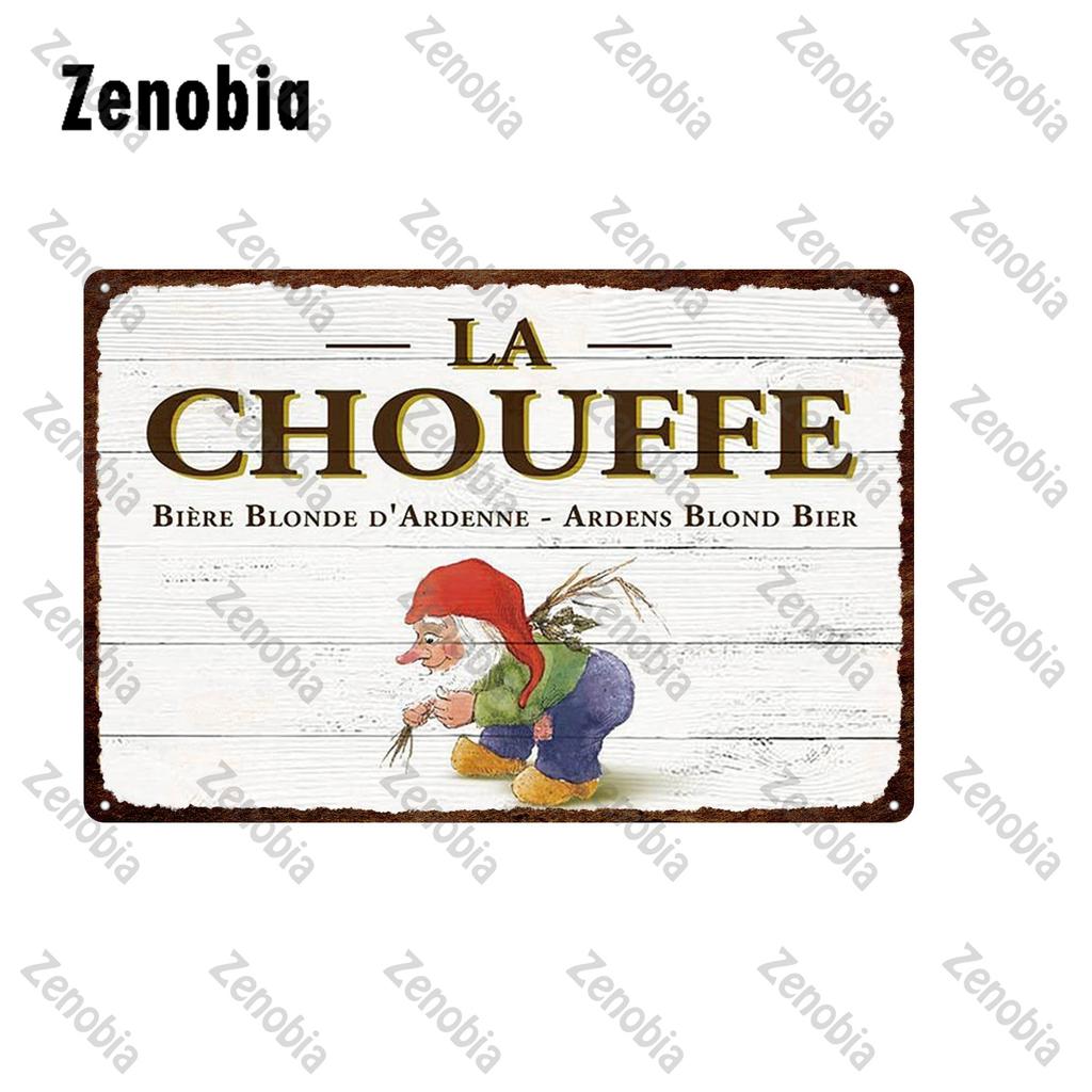 Beer Metal Sign Poster Wine Plate Vintage Plaque La Chouffe Metal Poster Wall Stickers Decorative Tin Platesign Bar Pub Decor