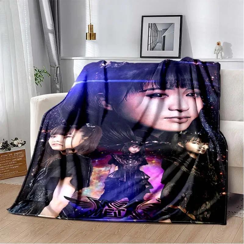 3D Плед с принтом Babymetal, Модный Мягкий Уютный для Гостиной Спальни Дивана Кровати, Плед для Путешествий, Подарок Ребенку на День Рождения