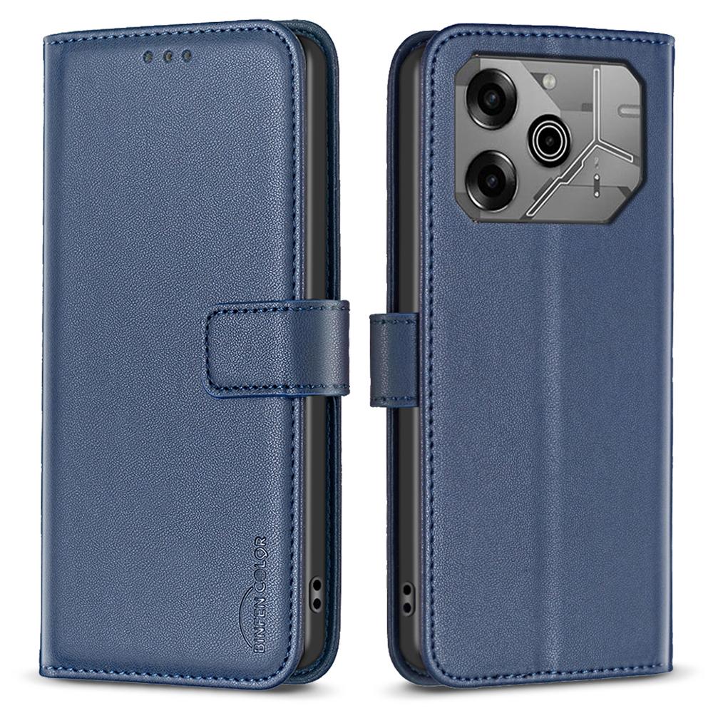 BINFEN COLOR BF17 Чехол-бумажник с откидной крышкой из кожи для TECNO Pova 6 5G/Tecno Pova 6 Pro 5G