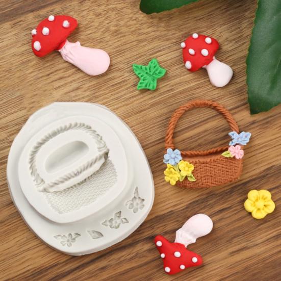 Форма для торта пищевой легкосъемный инструмент для украшения торта гибкая корзина для цветов шоколадные конфеты силиконовая форма кухонные принадлежности