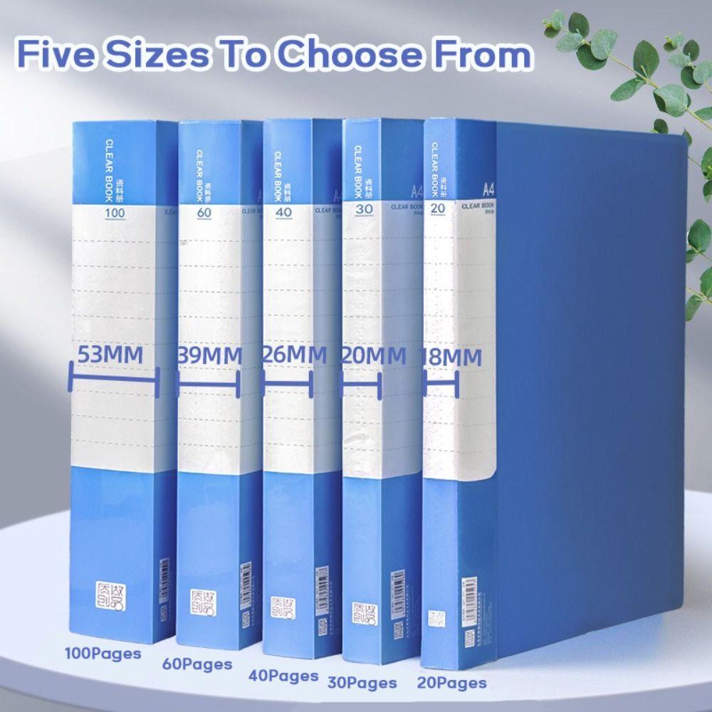 PP Archives Bag Large Capacity Storage Booklet Simple A4 File Folder Student Gift