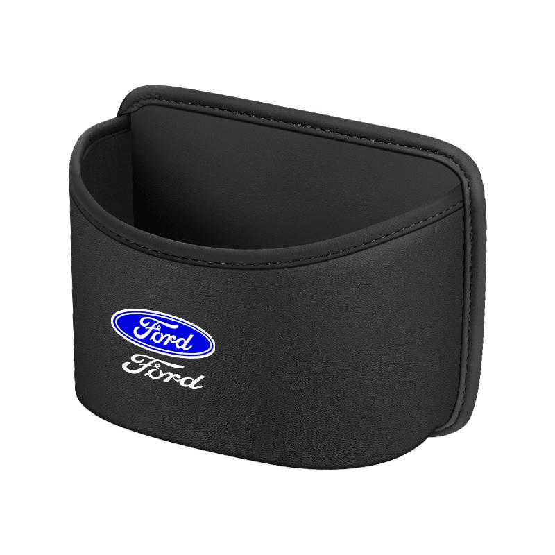 BBBK3 For Ford Mondeo Focus Explorer Escape Kuga Everest Bronco F-150 Ranger Transit Car Leather Storage Box Garbage Container