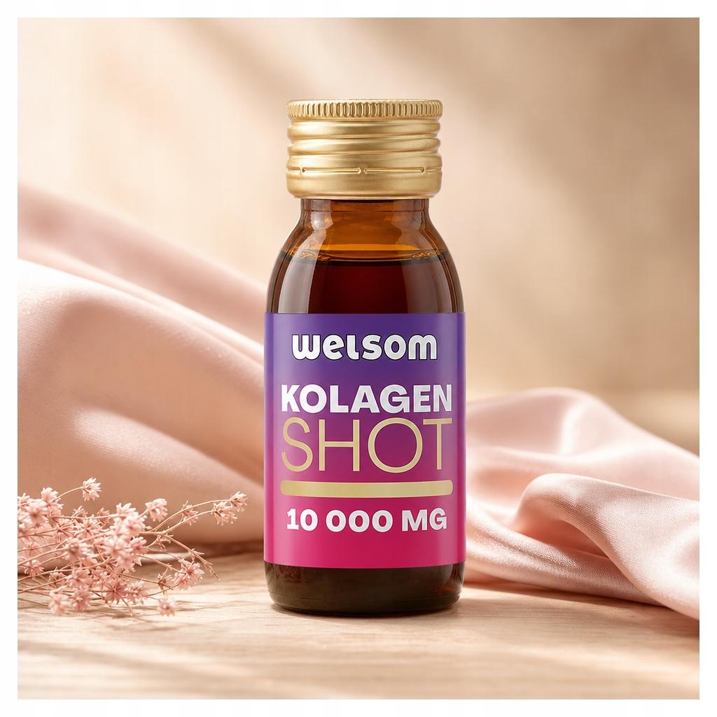 Welsom Collagen Drink 10,000 60ml Pasteurized Non-Gmo Fruit Juice Shot