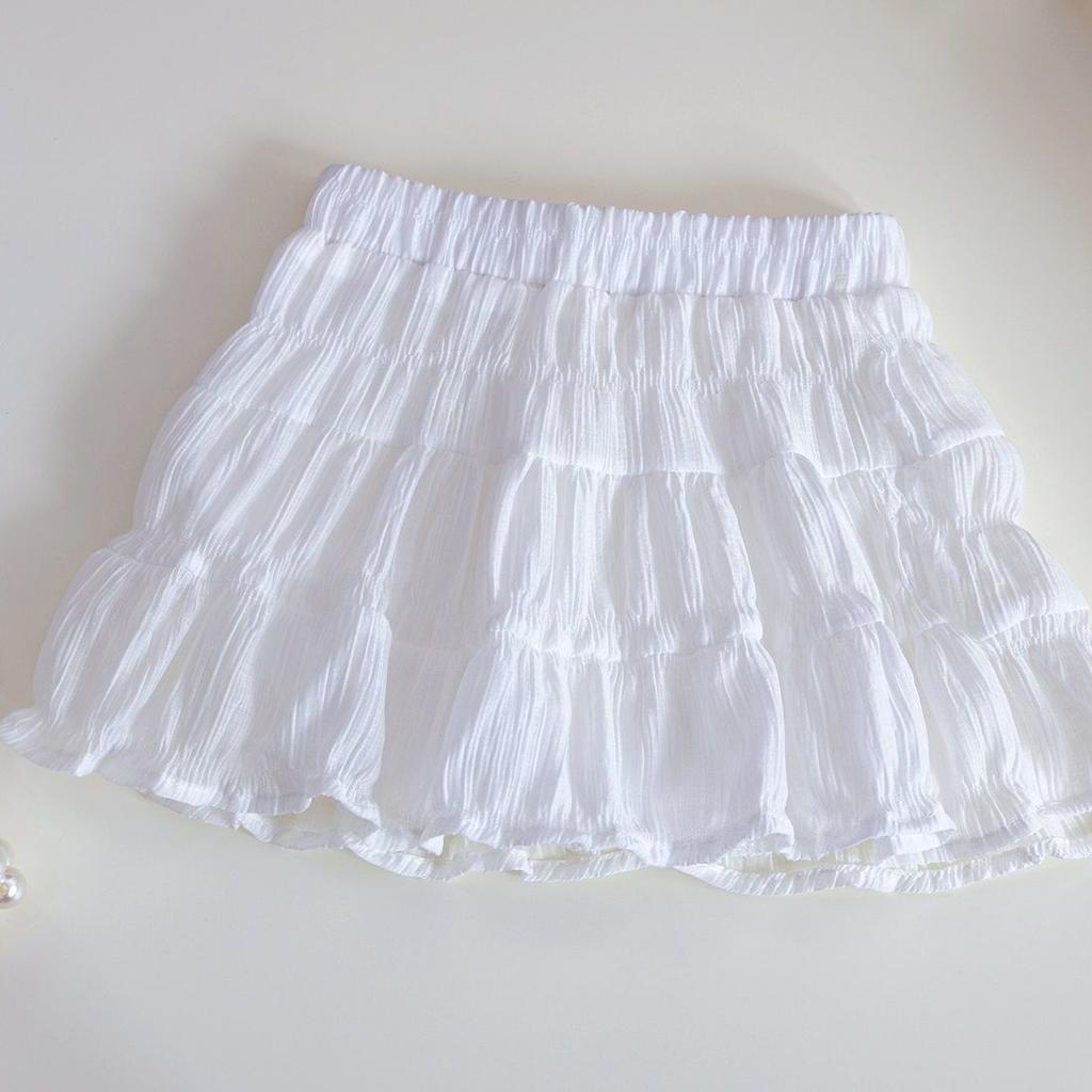 Комплект для девочек, летний новый детский топ с короткими рукавами, летняя полуюбка, комплект из двух предметов