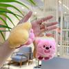 Cute Toast Loopy Plush Toy Cartoon Bread Beaver Pendant Soft Stuffed Doll Keychain Car Key Ring Backpack Bag Decor Kid Gift