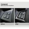 Car Styling For BMW X5 E70 Car Internal Steering Wheel Buttons Frame Stickers Covers Trim Carbon Fiber Interior Auto