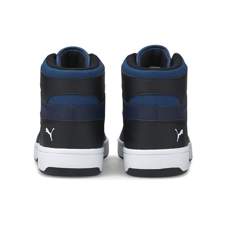 Puma Баскетбольные кроссовки Rebound LayUp Mid Top Черно-синие Модные Универсальные 369573-22