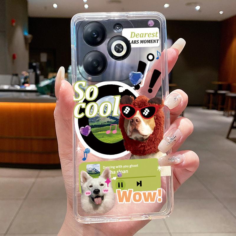 Для Tecno Spark 20 20C Spark GO 2024 BG6 Чехлы для телефона Fundas Бабочка Бант Задняя крышка Мягкий силикон Прозрачный ТПУ Желейный чехол
