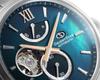 Orient Star M34 F7 Automatic Made In Watch, Semi-Skeleton, Mechanical, Japan, 2-Year Manufacturer's Warranty, RK-BY0001A, Men's, Blue-Green