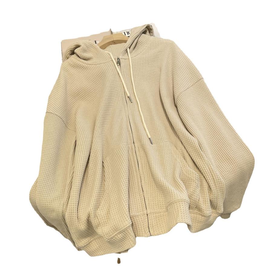 Plaid Hooded Sweatshirt Women Autumn New Loose Slim Fit Small Design Casual Spring Summer Outerwear Women Zipper Open Cardigan