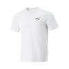 Li Ning Running Series Casual Simple Sports Pullover Crew Neck Solid Color Short Sleeve T-Shirt Men Tops White ATSV471-2
