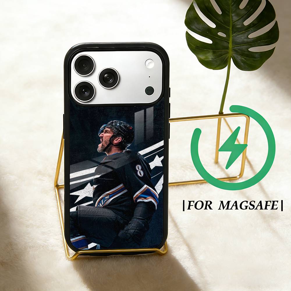 ice hockey A-Alex Ovechkin 8 Phone Case For iPhone 17 16 15 14 13 12 Pro Max Plus for Magsafe Mirror Wireless Magnetic Cover