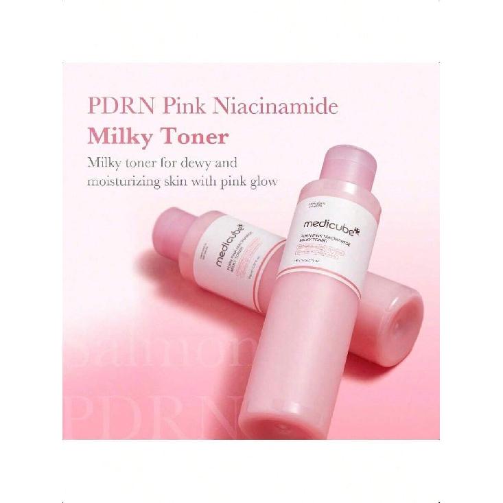 Medicube Тонер с розовым пептидом PDRN I Тонер Pink Glow для усиления кожи, успокоения и смягчения, неровного тона кожи, роза PDRN и пептид и ниацинамид