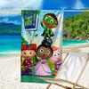 Ультрамягкое пляжное полотенце с тематикой Super Why, идеально подходит для бассейна - кемпинга, дайвинга - идеальный дорожный аксессуар, яркое пляжное полотенце.