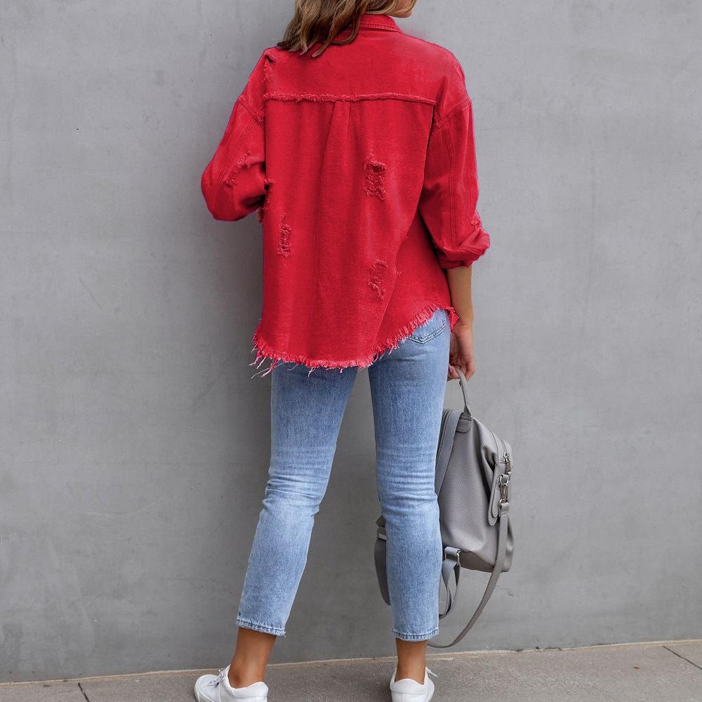 Женские осенне-весенние джинсовые куртки с длинным рукавом, однобортные винтажные джинсы, кардиганы, пальто, женская повседневная свободная верхняя одежда, топы