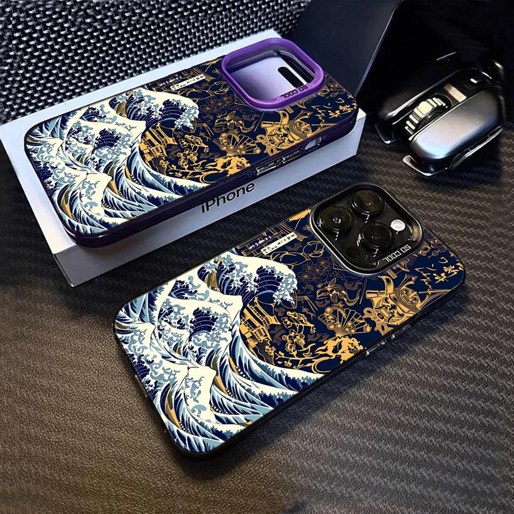 Японские волны IMD Чехол для телефона для Samsung Galaxy S26 S25 S24 S23 Ultra S22 Plus S21 FE A56 A55 A54 A53 A36 A34 S33 Ударопрочный чехол