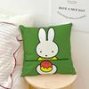Cartoon Bunny Rabbit kawaii funny MMiffy soft pillowcase for Sofa Home Living Room bedside Decor pillow cover Gift Party hogar