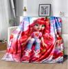 Strawberry Flannel Blanket Soft Warm All-Season Throw, Design for Camping, Car Travel, Hiking Sofa, Bed, Office Perfect Gift for Parties