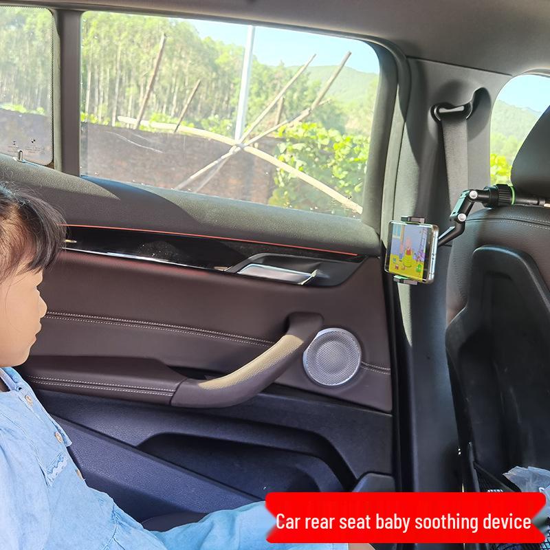 2023 Регулируемый вращающийся на 960° автомобильный держатель для мобильного телефона с зеркалом заднего вида с одинарной зажимной фиксацией.