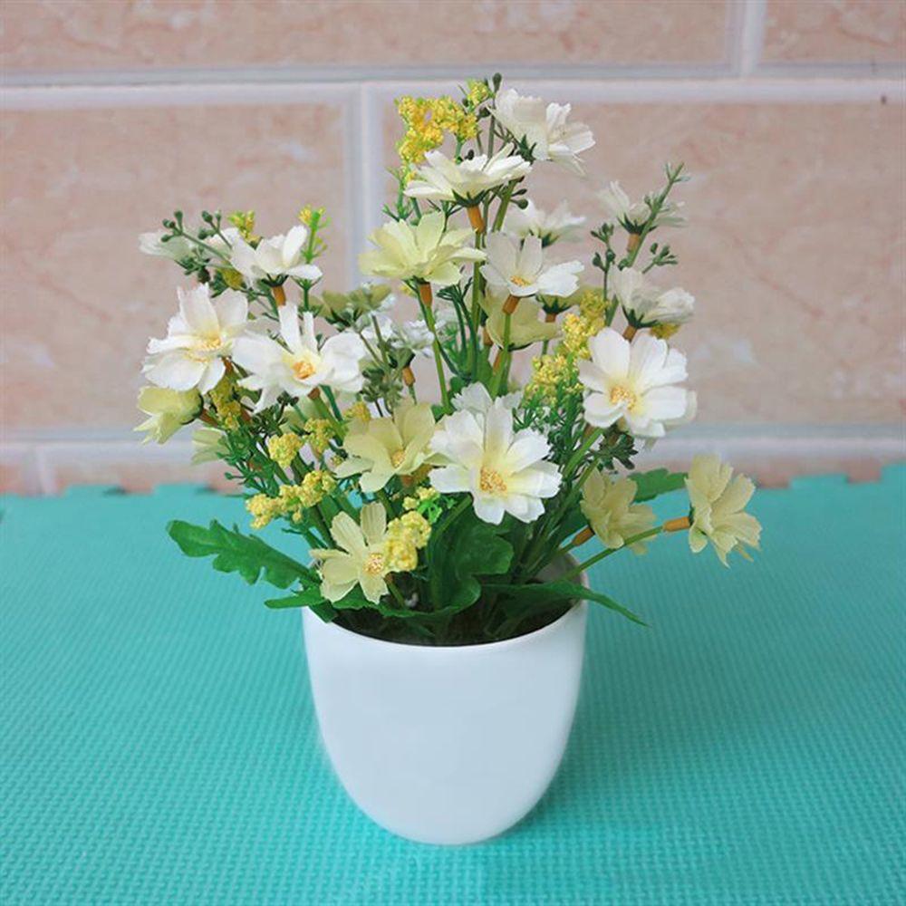 Домашний декор Праздничные принадлежности Искусственные растения Шелковые хризантемы Имитация бонсай Цветы в горшках