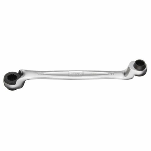 TONE 75 Double-Ended Ratchet Wrench (Deep Hole Type), RM75A-1113, 11 x 13mm Flats