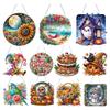 2D Flat DIY Hanging Diamond Art Kits Diamond Painting Set Rhinestone Diamond Art Window Pendants DIY Home Decor Hanging Charm