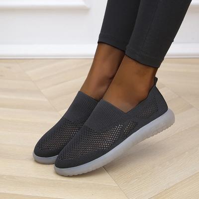 Мода Новая весна женская обувь вязаные носки кроссовки женские туфли на плоской подошве повседневные дышащие кроссовки туфли на плоской подошве прогулочная обувь для женщин