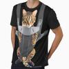 Cat In a Baby Carrier Graphic T-Shirt